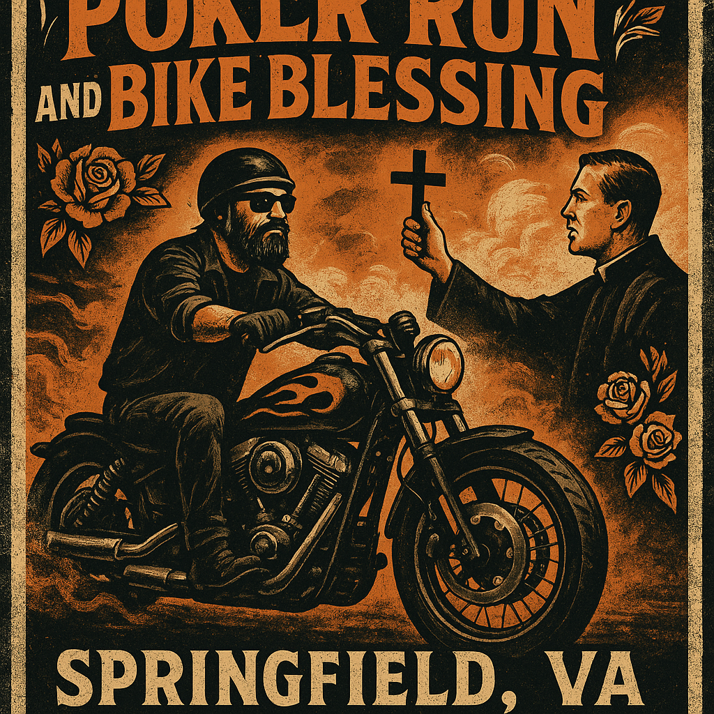 Poker Run and Bike Blessing in Springfield, VA
