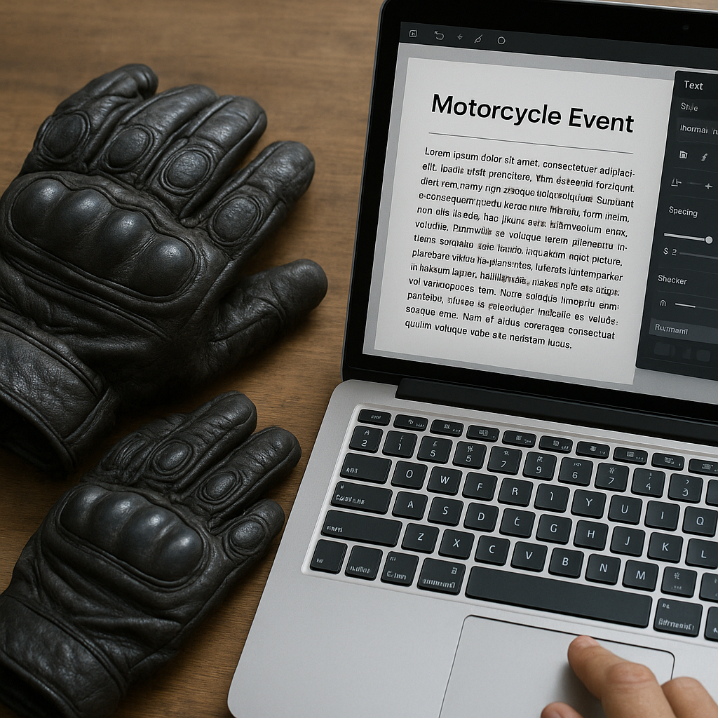 How to Write a Motorcycle Event Description Riders Will Trust