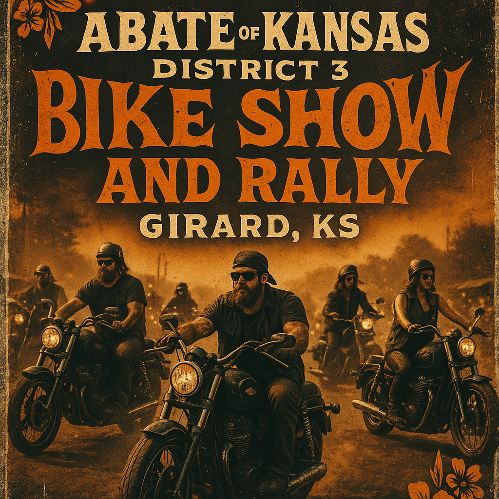 Join the Excitement at the ABATE of Kansas District 3 Bike Show and Rally