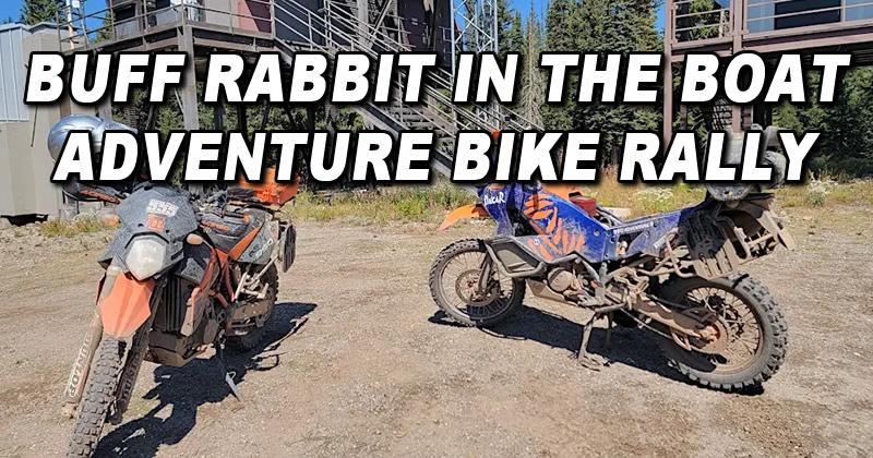 Buff Rabbit in the Boat Adventure Motorcycle Rally