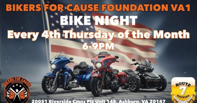 Oct Bike Night Supporting Military, 1st Responders & Community