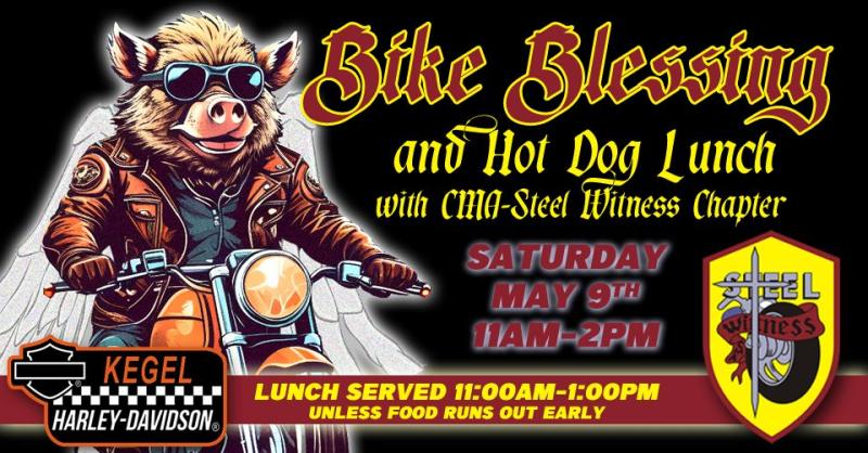 Bike Blessing & Hot Dog Lunch with CMA