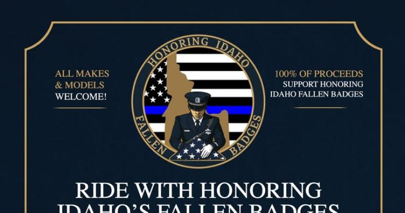 Motorcycle Ride with Honoring Idaho's Fallen Badges