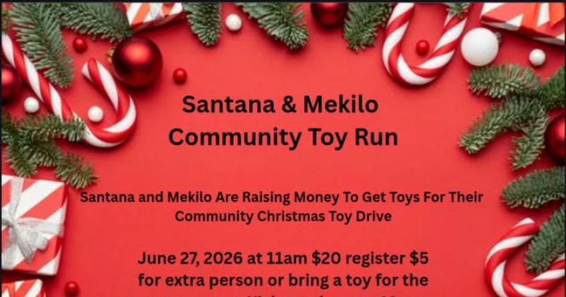Santana and Mekilo's Community Toy Run