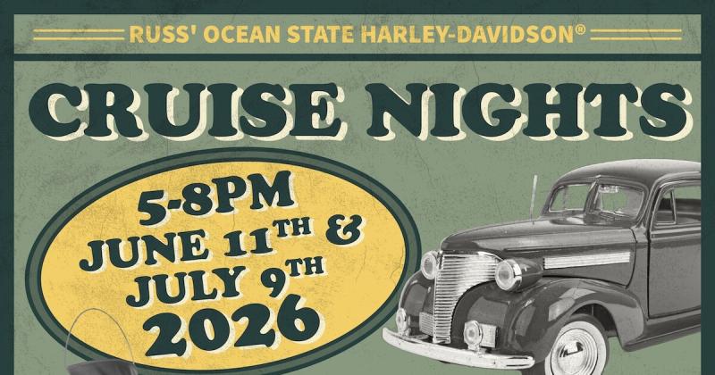 July Cruise Night at Russ' Ocean State Harley-Davidson