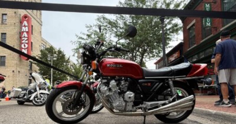 Vintage Motorcycle Display at the Muskegon Heritage Museum