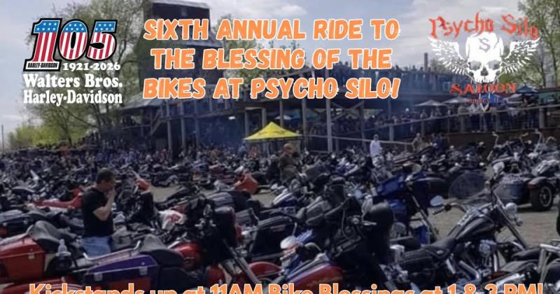 6th Annual Ride to the Silo for the Blessing of the Bikes!