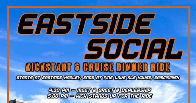 May Eastside Social - Kickstart & Cruise Dinner Ride