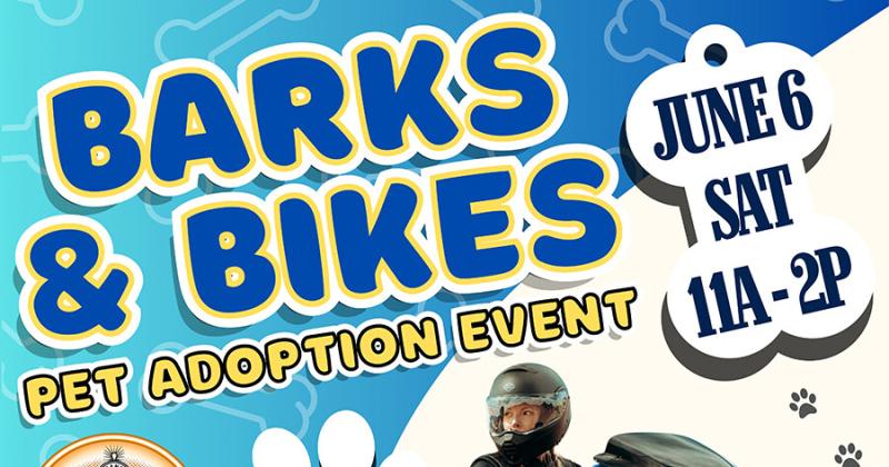 Barks & Bikes: Pet Adoption Event