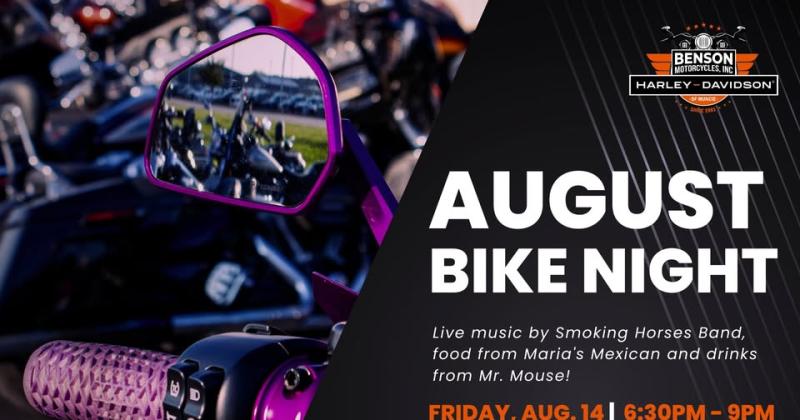 Benson Motorcycles August Bike Night 2026