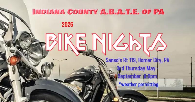Indiana County - A.B.A.T.E. of PA September Bike Night