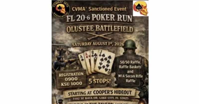CVMA Sanctioned Event: Olustee Battlefield Poker Run