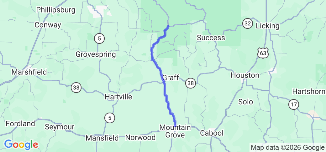 MO-95 - Mountain Grove to Lynchburg