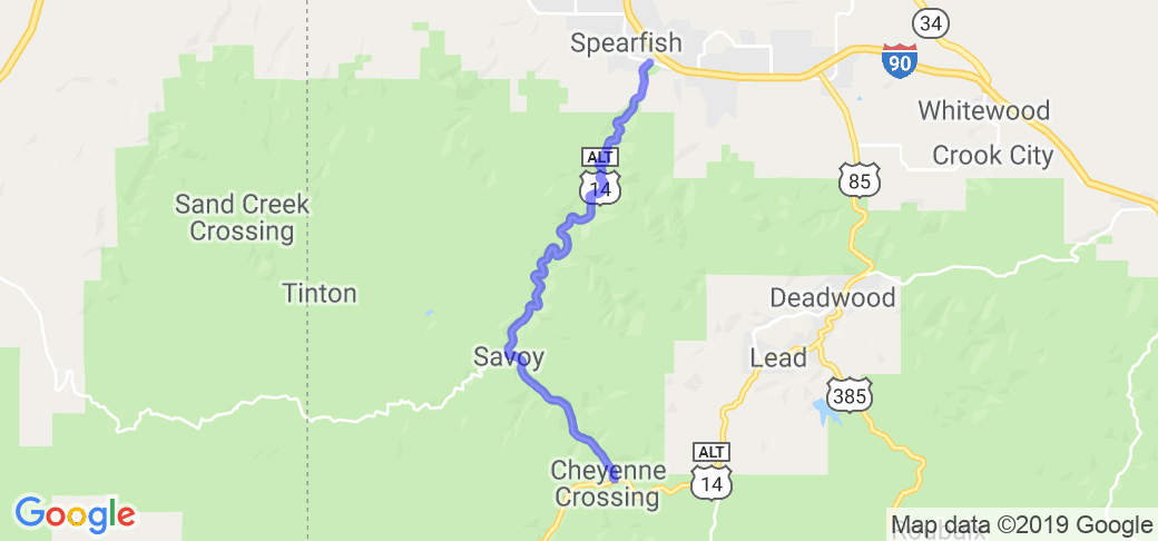 Spearfish Canyon Scenic Byway